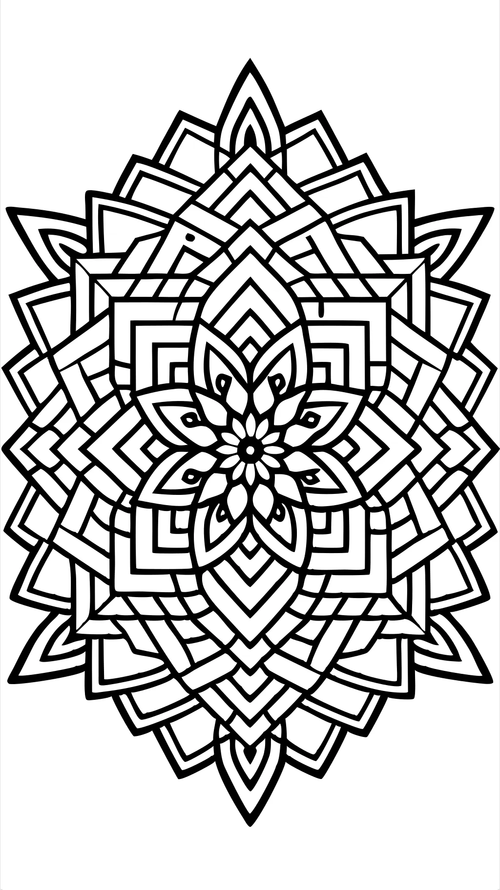 geometric coloring pages for adults